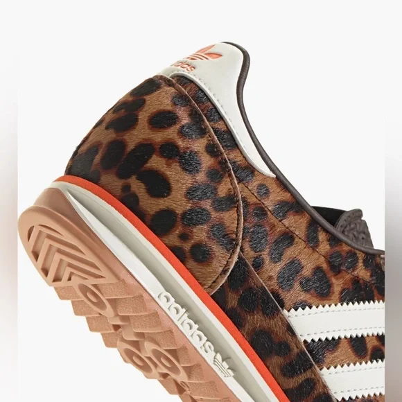 adidas SL 72 OG Leopard Print Impact Orange Sneaker New NWT